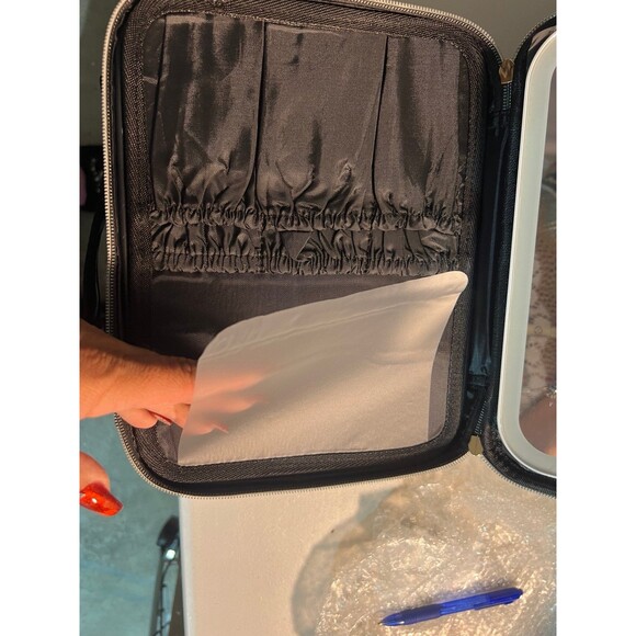 LED mirror cosmetic case - black NEW - Picture 6 of 11